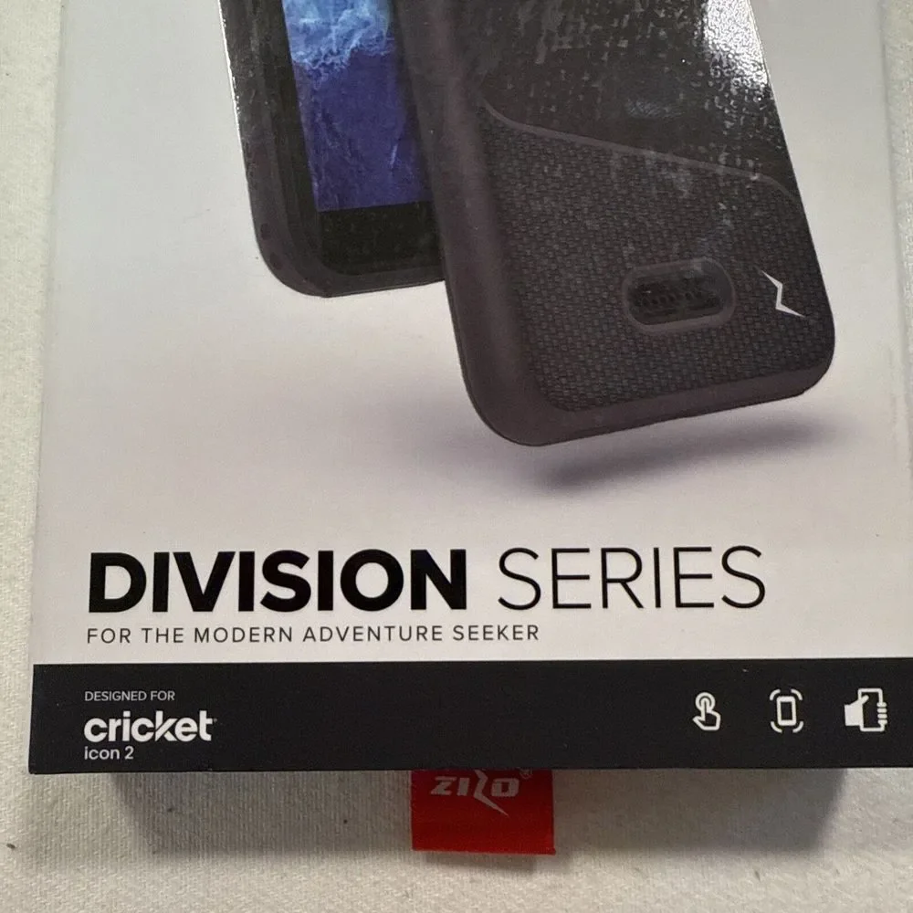 Zilo Division Series Cricket Icon 2 Phone Case Nylon Black, Shock Absorbing, NIB
